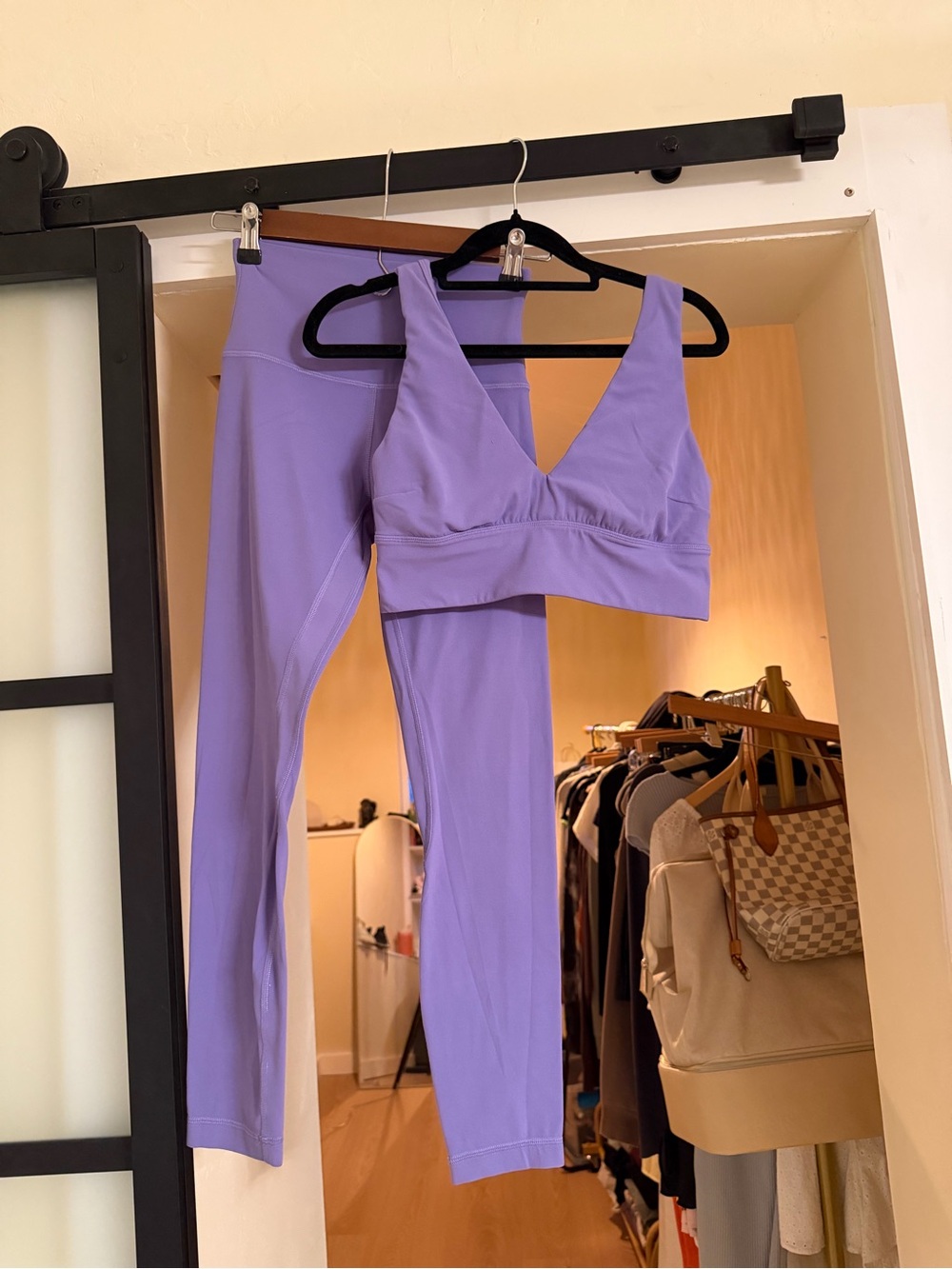 lululemon athletica Lavender Purple V-Neck Sports Bra